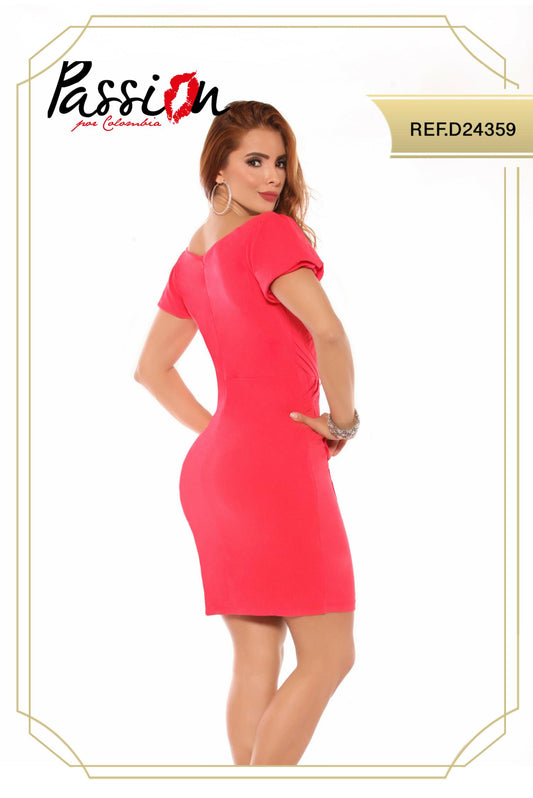 Ref. 003 -D24359 Vestido Corto Casual Americano