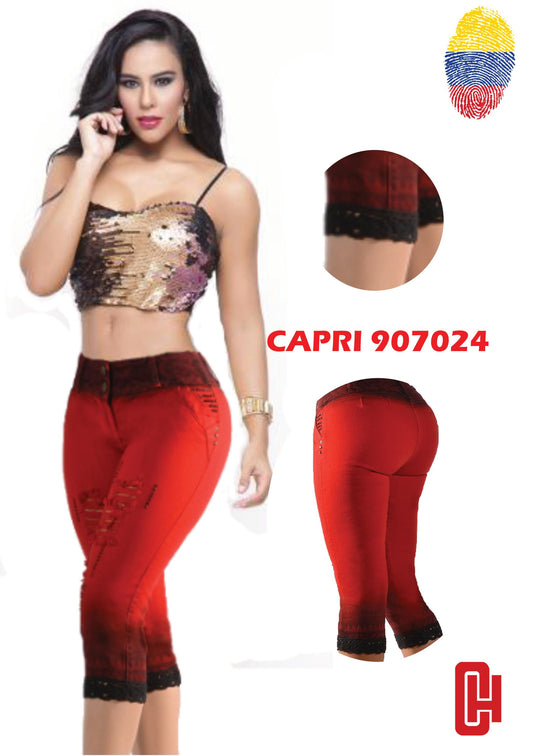 Ref. 030 - 907024 PASSION Capri Corto Colombiano Levantacola