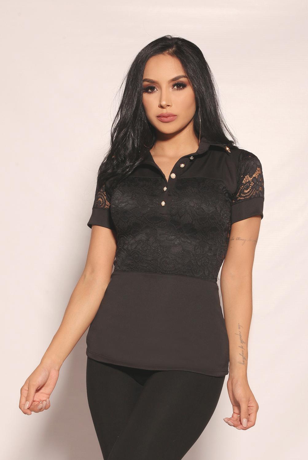 Ref. 004 -5015 Blusa Sexy Moda Colombiana