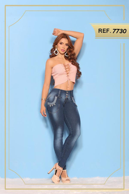 Ref. 006 -7730 WOMEN'S JEANS WITH POCKETS