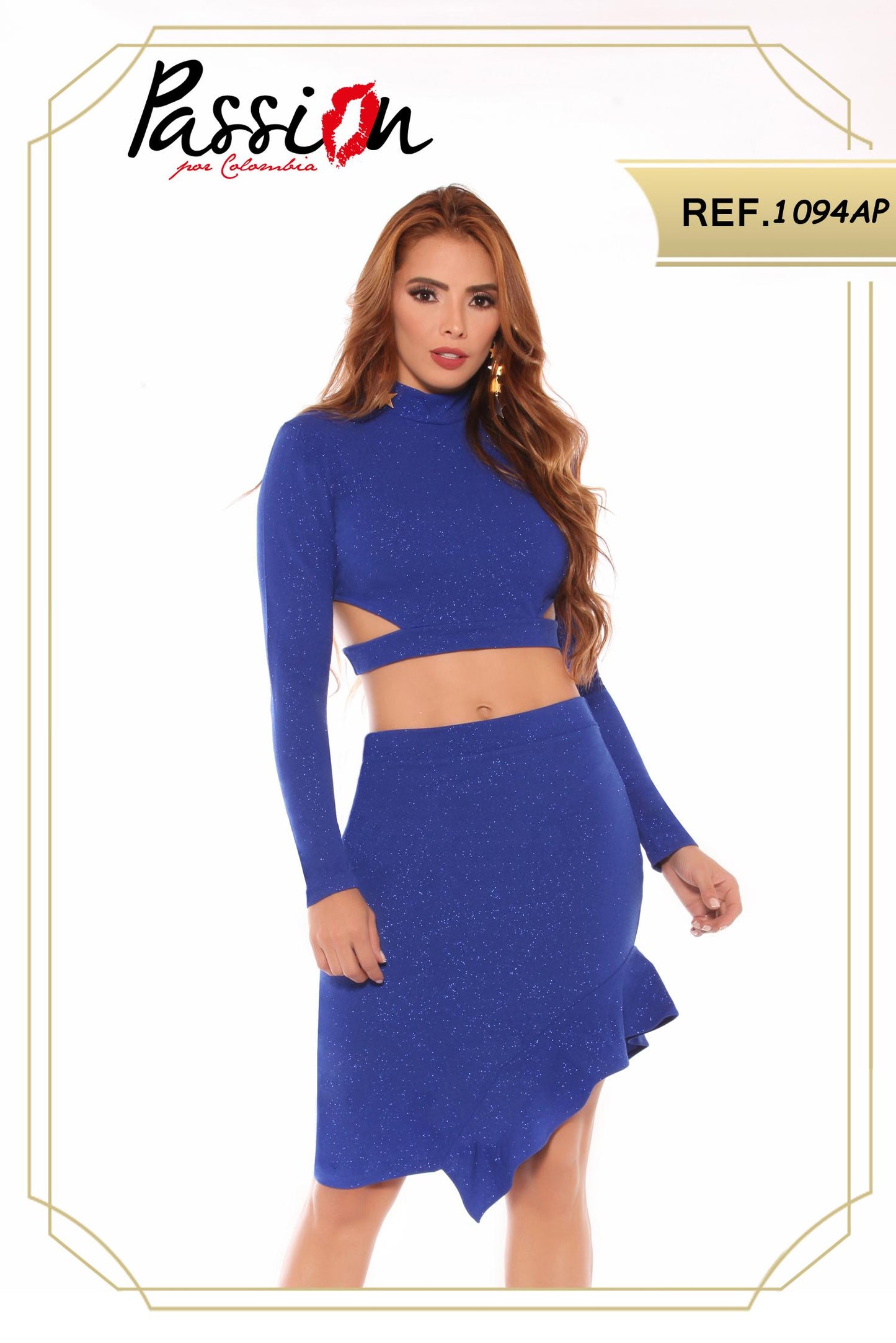 Ref. 003 -IDS1094AP Vestido de fiesta