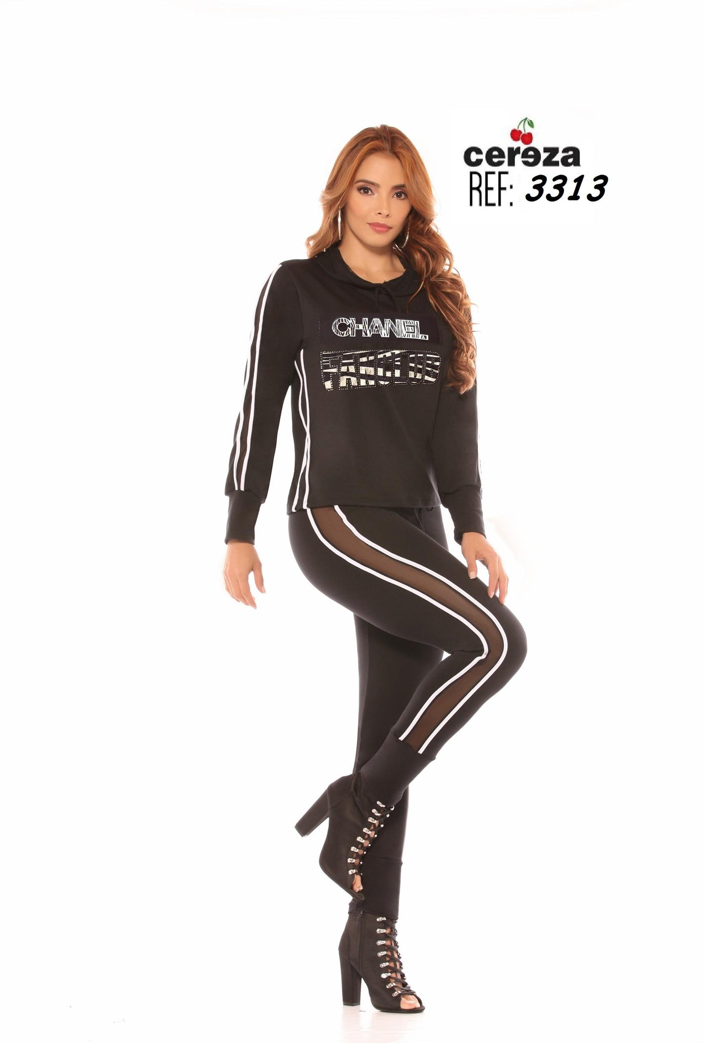 Ref. 004 -3313CHANEL Conjunto Colombiano De Moda Tipo Deportivo