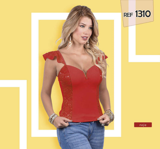 Ref. 055 -1310 Blusa Hecha en Colombia Con Telas de Excelente calidad y Diseño Exclusivo