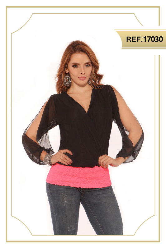 Ref. 004 -17030 BLUSA COLOMBIANA  DAMA