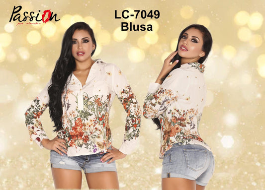 Ref. 003 -LC7049 BLUSA MANGA LARGA