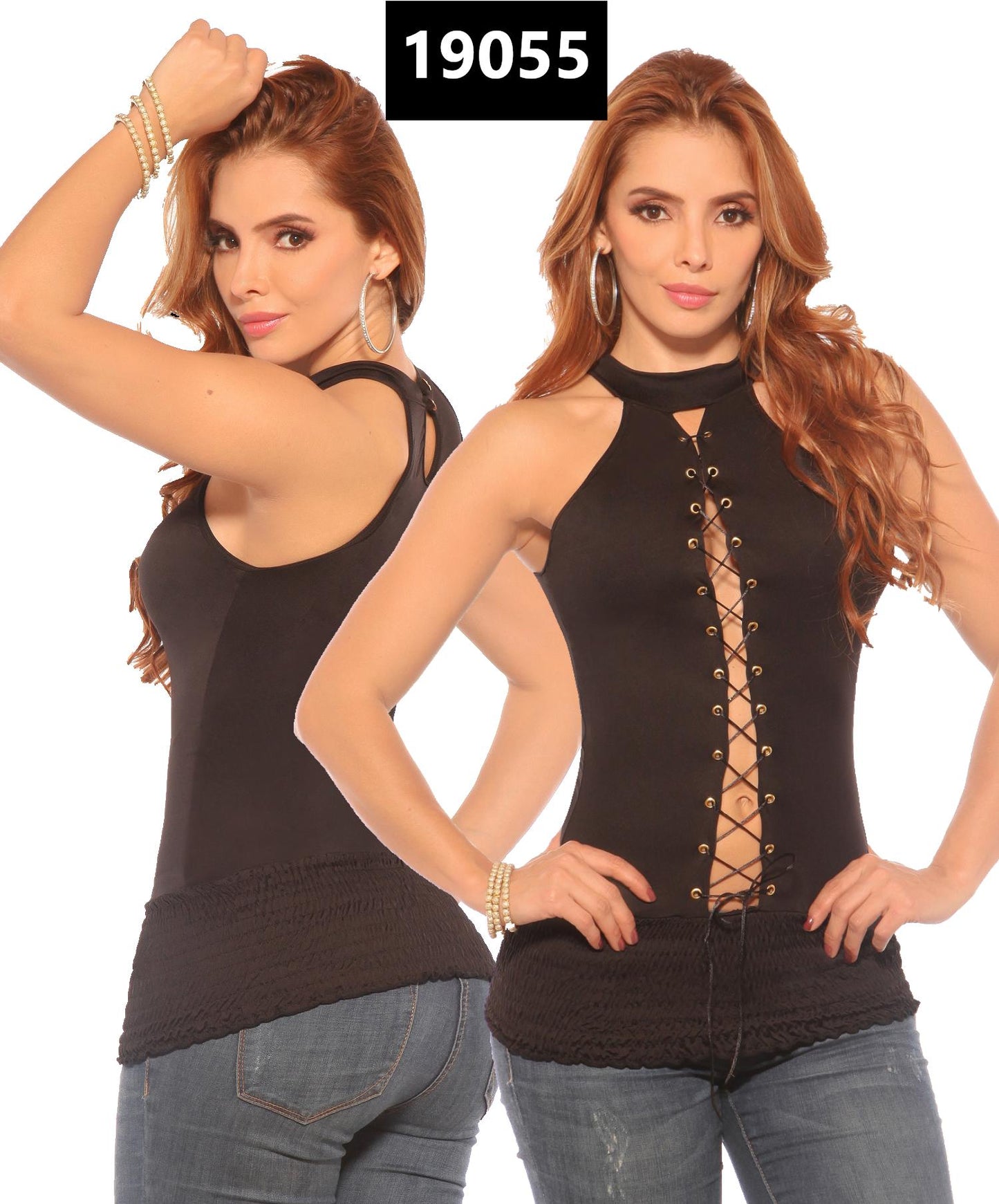 Ref. 004 -19055 BLUSA COLOMBIANA MANGA COMPRIDA