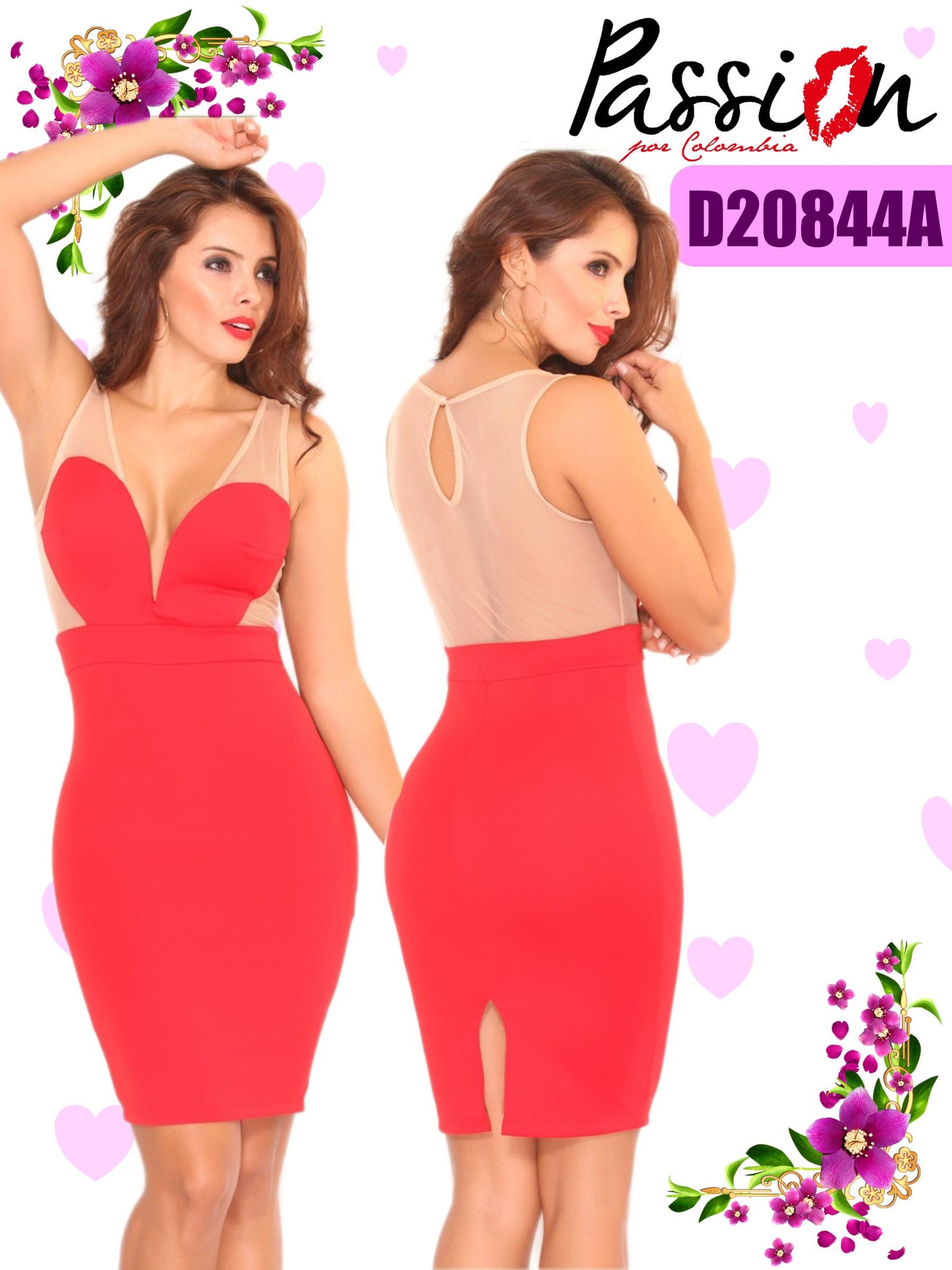 Ref. 003 -D20844A Vestido Sexy Dama