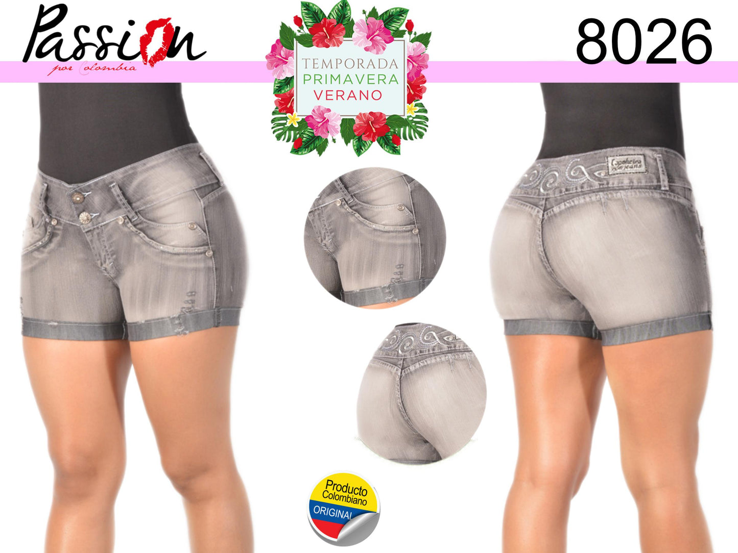 Ref. 007 -8026 Short Promoción - ropacolombianaeneuropa