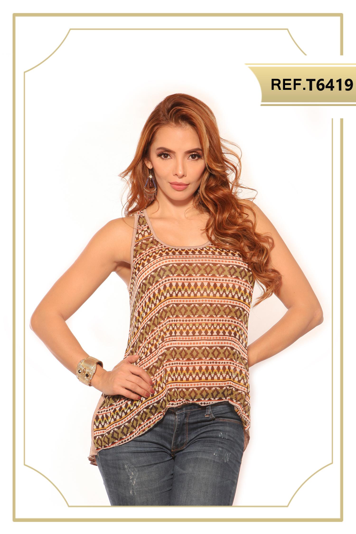 Ref. 003 -T6419 Blusa sexy dama - ropacolombianaeneuropa