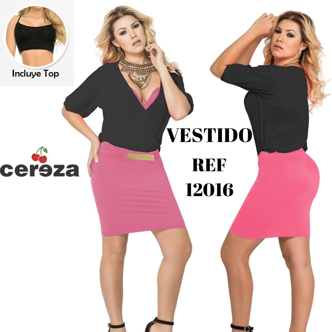 Ref. 004 -12016 VESTIDO CEREZA