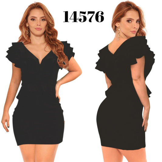 Ref. 003 -D14576 Vestido Americano de Moda