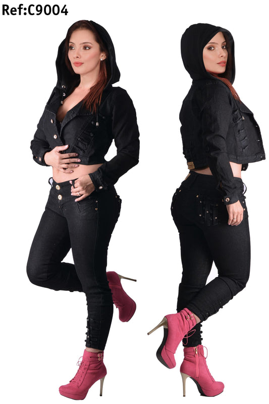 Ref. 007 -C9004-8022 Conjunto para dama con efecto push up colombiano