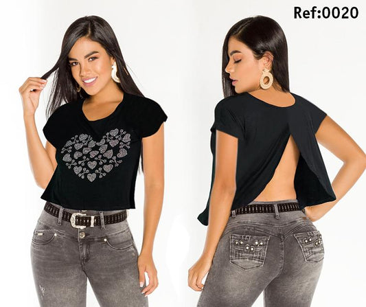 Ref. 003 -0020 PROMO Blusa Promocion Dama - ropacolombianaeneuropa