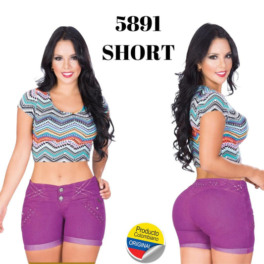 Ref. 001 -5891 Short colombiano levanta cola - ropacolombianaeneuropa