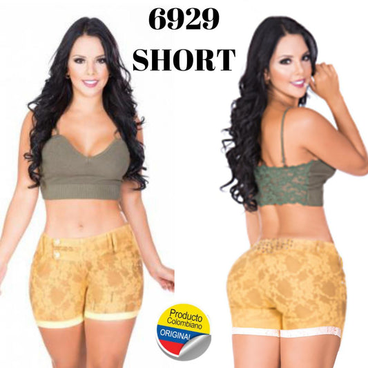 Ref. 001 -6929-S SHORT COLOMBIANO LEVANTACOLA - ropacolombianaeneuropa