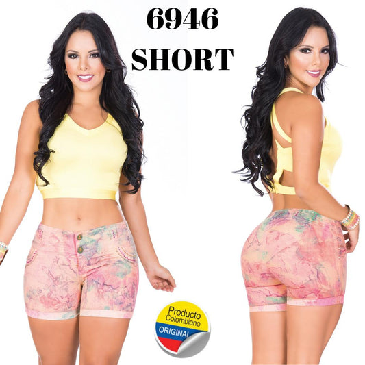 Ref. 001 -6946-S Short Levanta cola Colombiano - ropacolombianaeneuropa