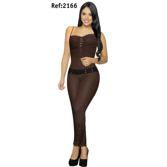 Ref. 007 -2166 Enterizo SEXY LARGO - ropacolombianaeneuropa