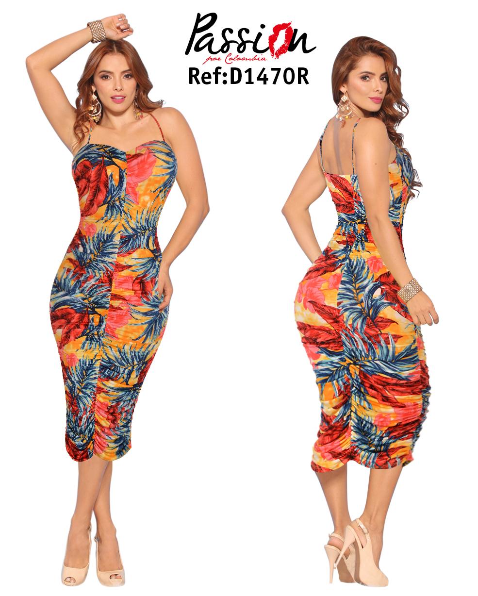 Ref. 003 -D1470R Vestido corto de fiesta