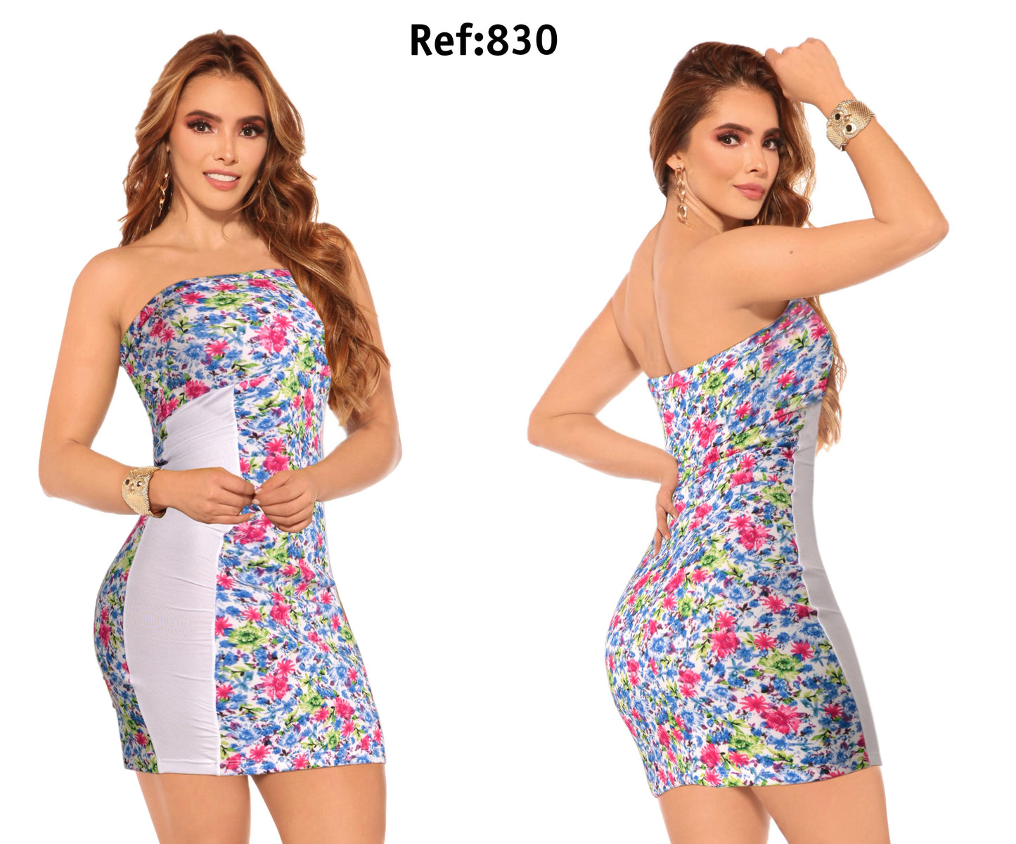 Ref. 008 -L830 VESTIDO COLOMBIANO ES PASION