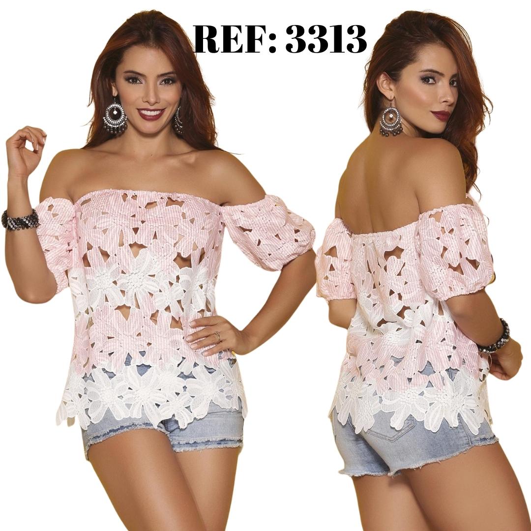 Ref. 003 -3313 Blusas Amaricanas Dama - ropacolombianaeneuropa