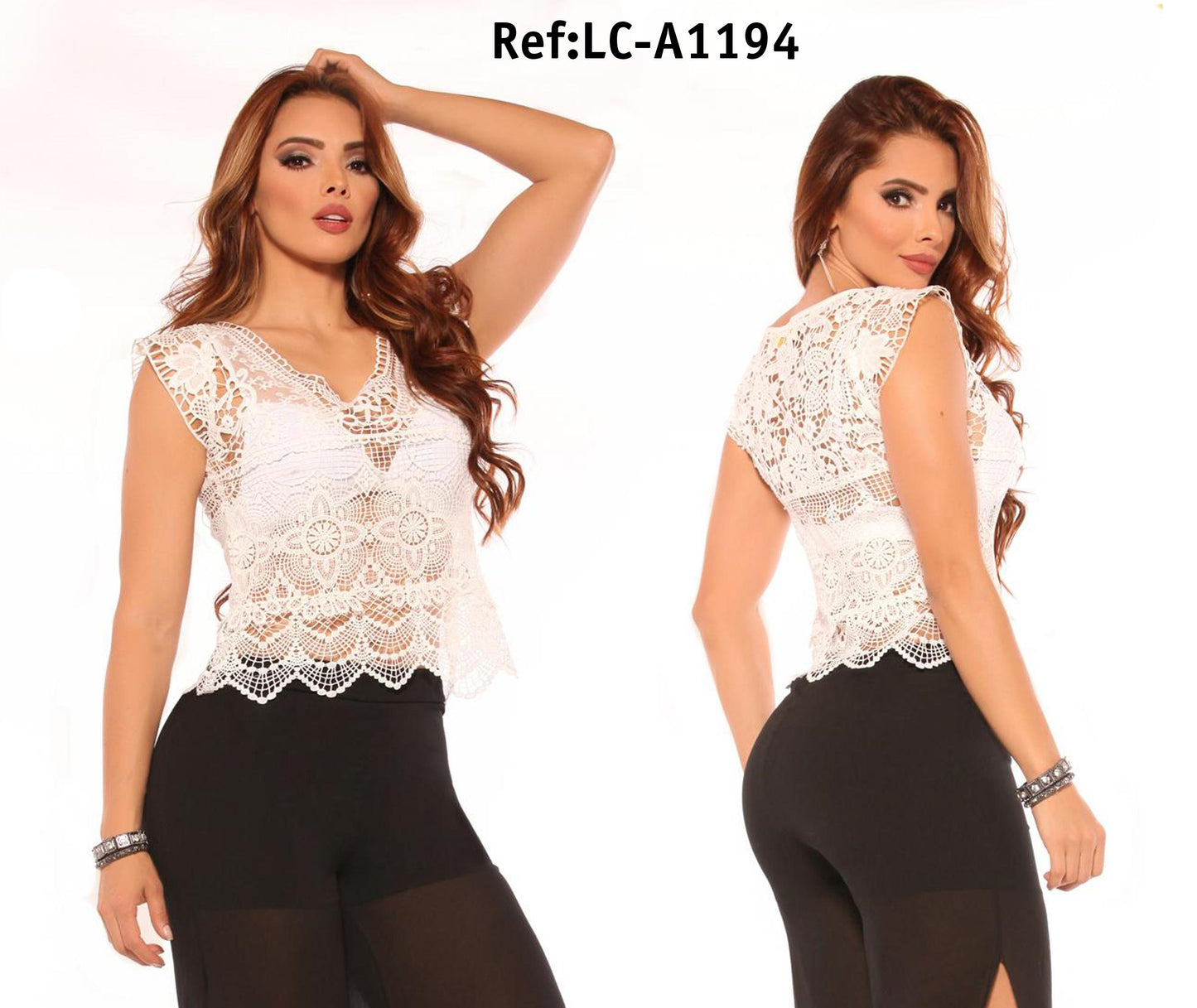 Ref. 003 -LCA1194 BLUSA MANGA CORTA