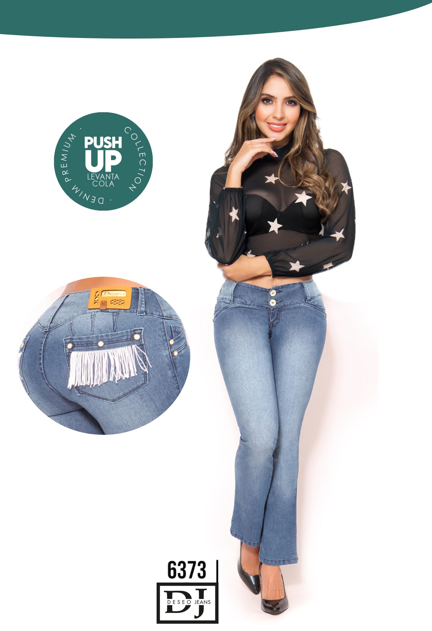 Ref. 006 -6373 COLOMBIAN BUTT LIFTING JEANS