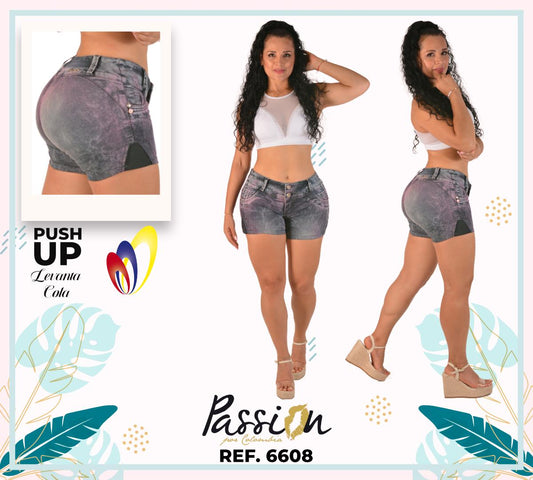 Ref. 030 -6608 Short Jean Levantacola Colombiano - ropacolombianaeneuropa