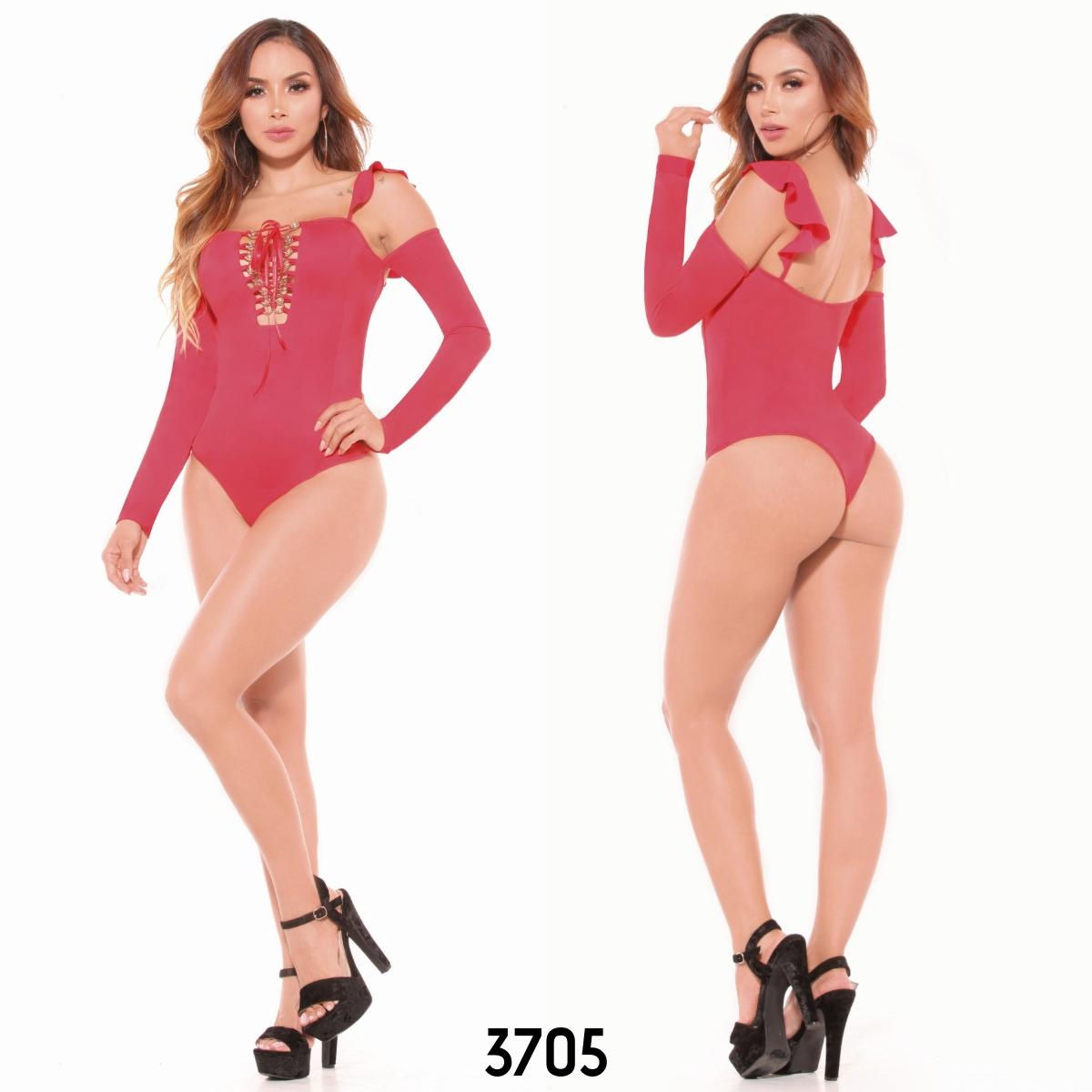 Ref. 004 -3705 Body sexy con refuerzo interno - ropacolombianaeneuropa