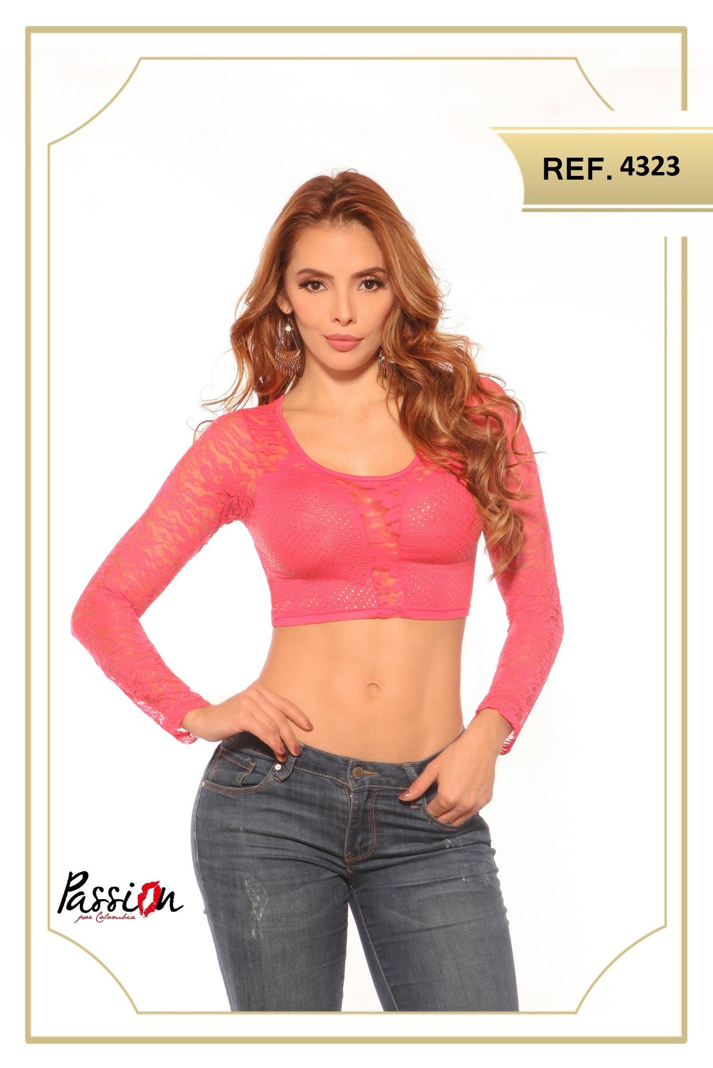 Ref. 004 -4323 Blusa Sexy Cereza