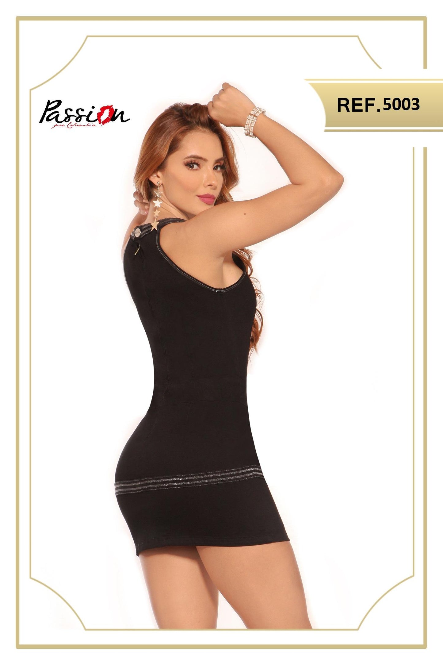 Ref. 041 -5003 Vestido Sexy Jean Colombiano