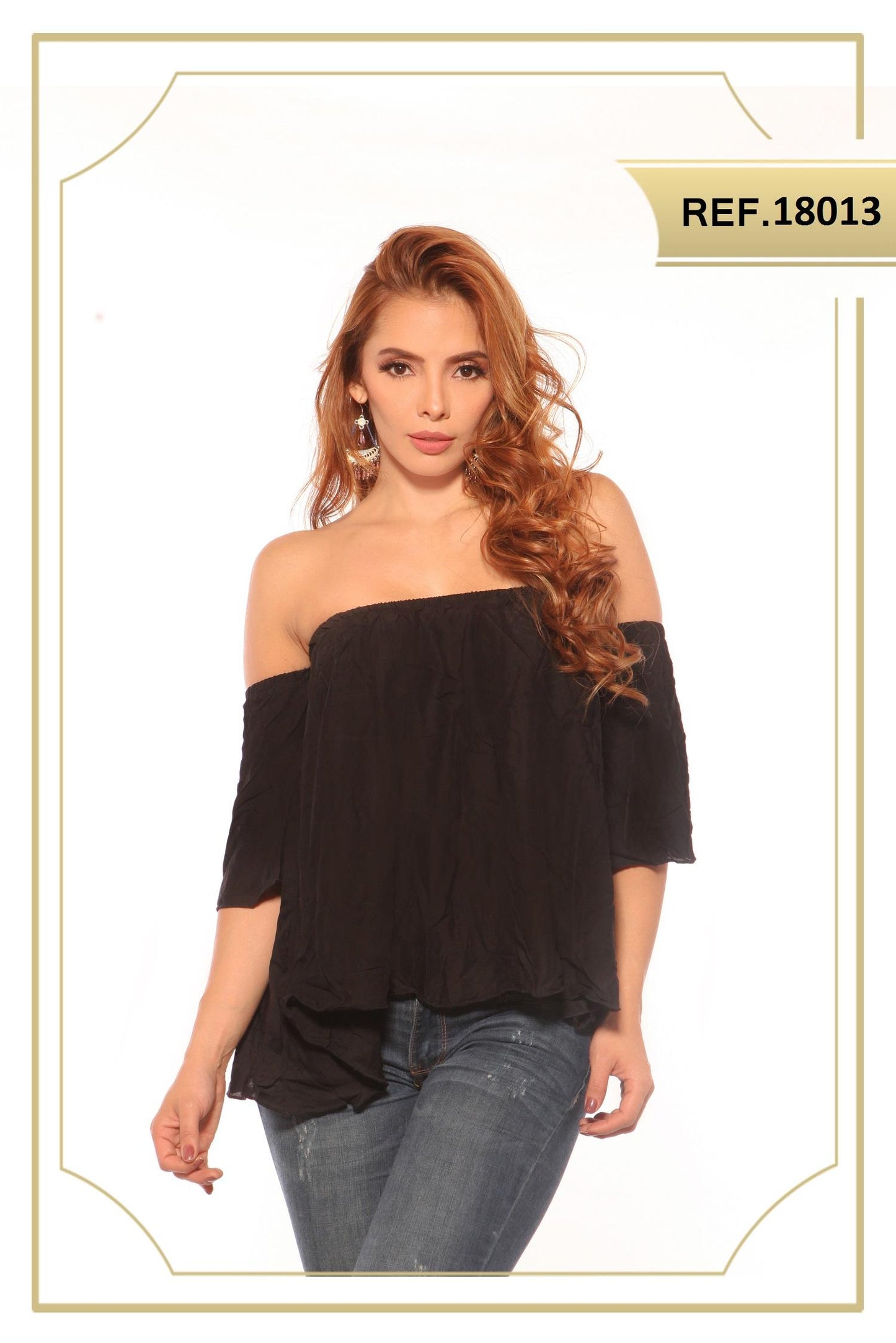 Ref. 004 -18013 BLUSA DAMA COLOMBIANA - ropacolombianaeneuropa