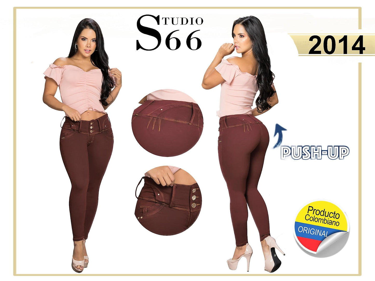 Ref. 061 -2014 Jean Push Up de Moda Hecho en Colombia