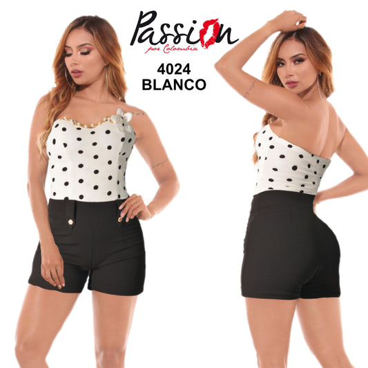 Ref. 040 -4024 Enterizo Short Casual - ropacolombianaeneuropa