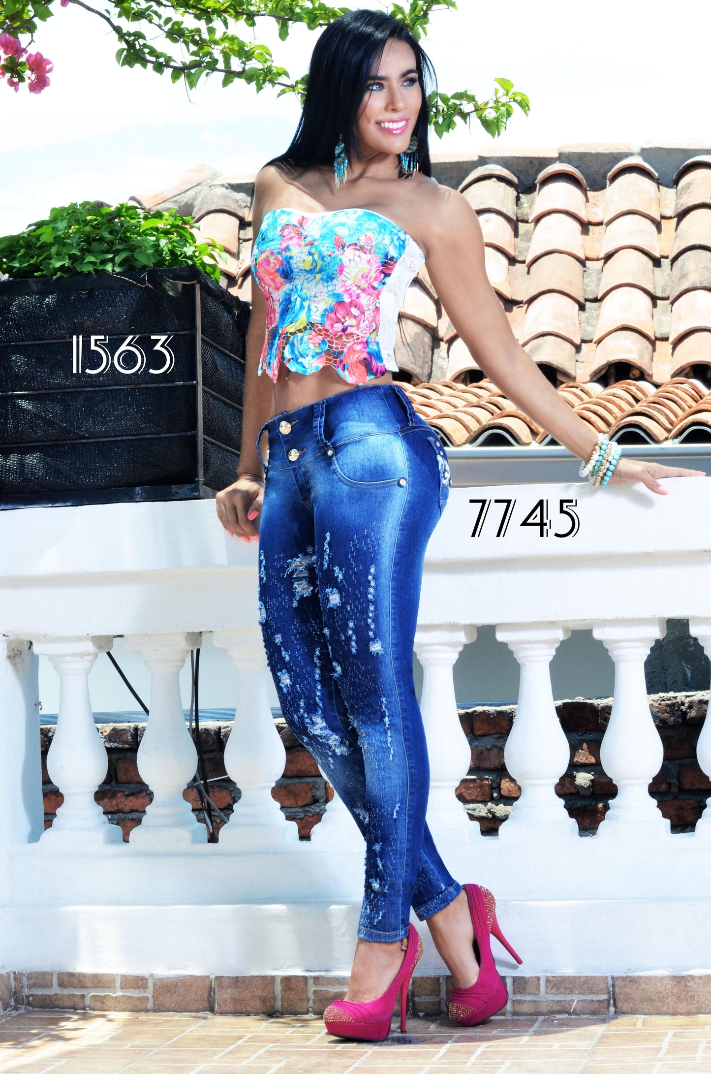 Ref. 006 -7745 PANTALON  COLOMBIANO LEVANTACOLA