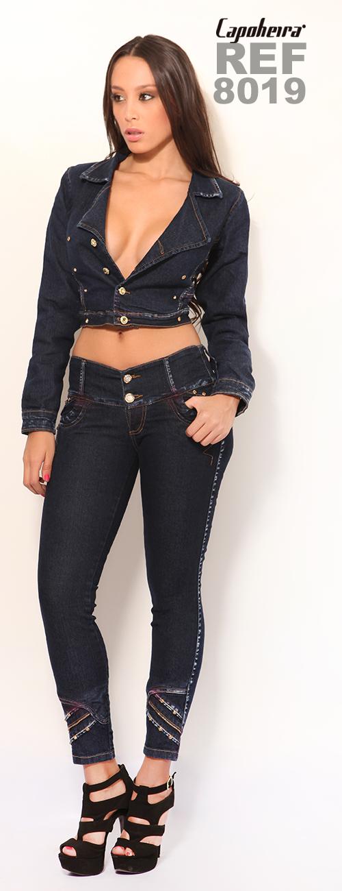 Ref. 007 -8019 Conjunto Jean Colombiano con Bolsillos Diseño Push Up