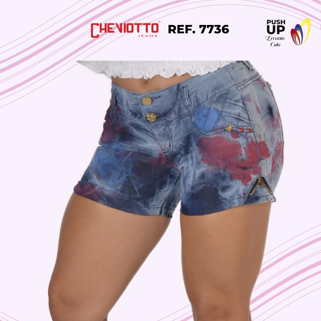 Ref. 001 -7736-S SHORT COLOMBIANO LEVANTA COLA - ropacolombianaeneuropa