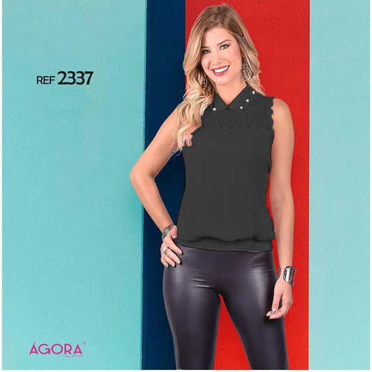 Ref. 055 -2337 Blusa sin mangas de materiales y diseño Colombianos